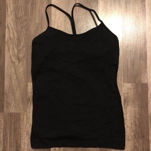 Black lululemon tank size 8